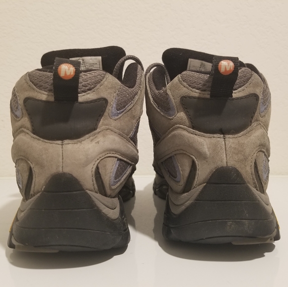 Merrell Women's Waterproof Hiking Shoes Moab 2 Mid, Size 8.5, Granite Gray Suede - Picture 8 of 11